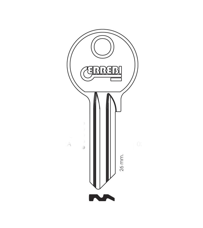 Silca: CB5  JMA: COR-2D  Errebi: CO5T