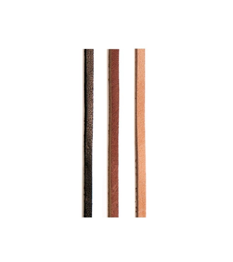 Skosnöre - Läder 3x3mm