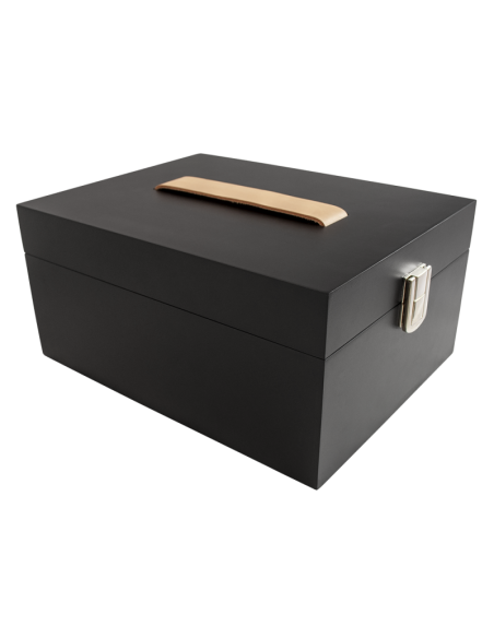 Skovårdslåda 2GO - Deluxe Svart med läderhandtag